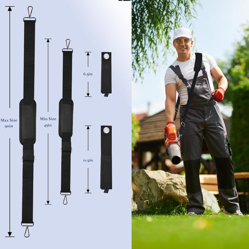 Lconvicely Universal Adjustable Leaf Blower Straps with Anti - Slip Padding, Shoulder Straps for Leaf Blowers, Lawn Mowers & Garden Trimmers,Compatible with DEWALT, EGO Power+,LAZYBOI, LEAPUL and More - Image 2